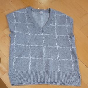 A New Day Gray Knit Sweater Vest NWOT Mens S
